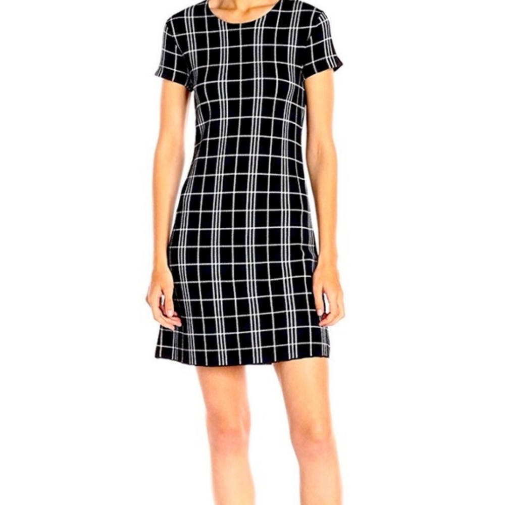 Theory Branteen Knit Dress in Navy Multi